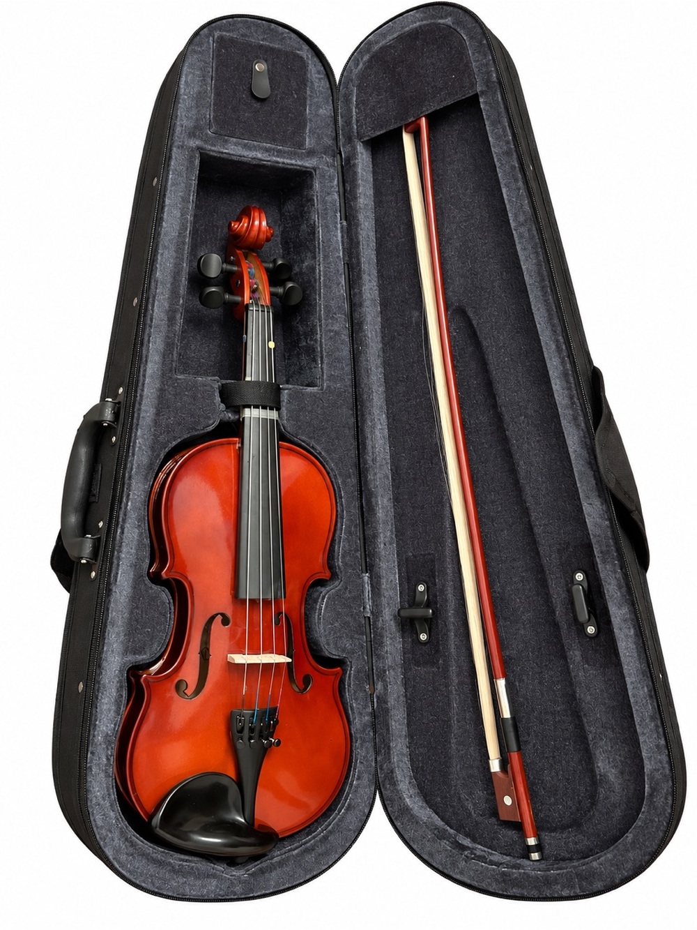 1/4 Violin with Case and Bow - Portable Acoustic Violin